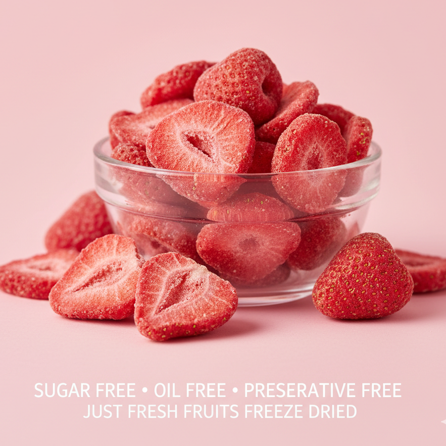 شيبس الفراولة شرائح