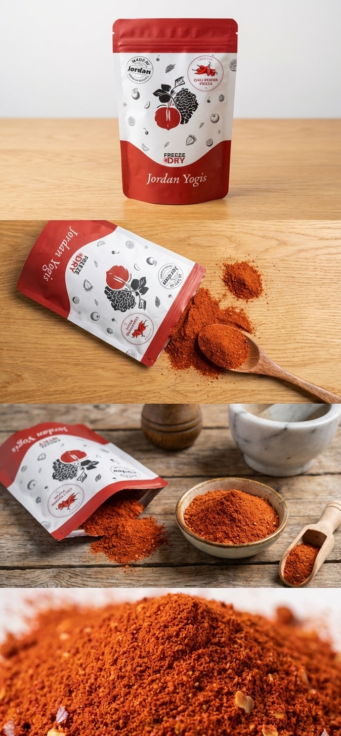 فلفل بلدي حار مسحوق أو حبة كاملة